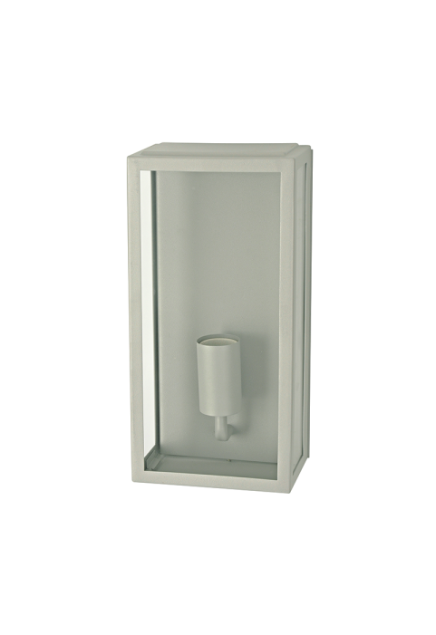 SAND GREY WALL LUMINAIRE CELIA 1XE27 IP44 WITH CLEAR GLASS 