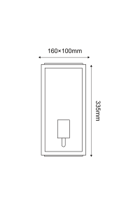 SAND GREY WALL LUMINAIRE CELIA 1XE27 IP44 WITH CLEAR GLASS 