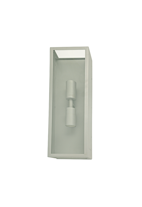 SAND GREY WALL LUMINAIRE CELIA 2XE27 IP44 WITH CLEAR GLASS 