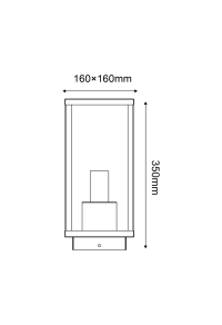 ГРАДИСНКО ОСВТЛЕНИЕ LUMINAIRE CELIA 1XE27 IP44 WITH CLEAR GLASS 