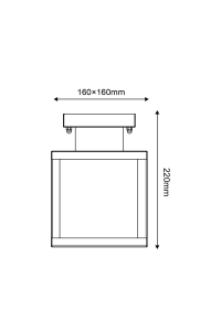 ФАСАДЕН ПЛАФОН LUMINAIRE CELIA 1XE27 IP44 WITH CLEAR GLASS 