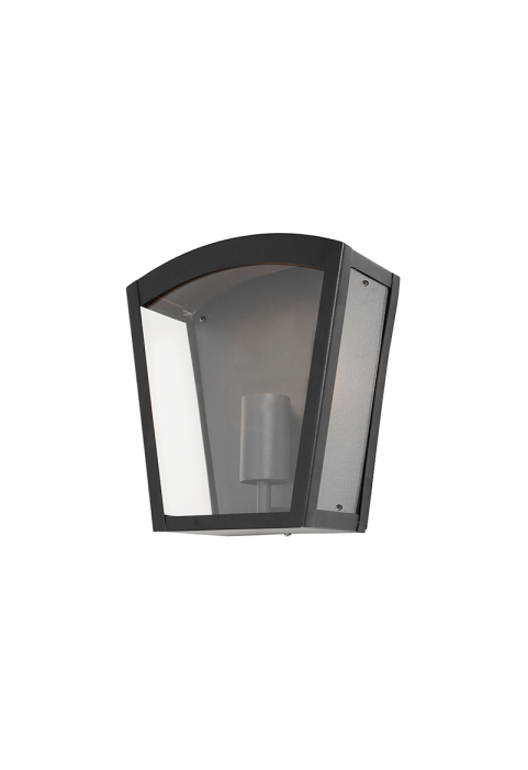SAND BLACK WALL LUMINAIRE CELIA V 1XE27 IP44 WITH CLEAR GLASS