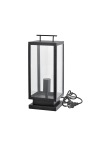 ГРАДИСНКА НАСТОЛНА ЛАПМА 1XE27 IP44 WITH CABLE, PLUG & CLEAR GLASS