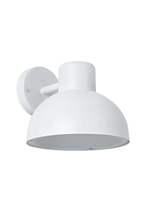 SAND WHITE WALL LUMINAIRE BERO 1XE27 MAX.10W LED IP44 WITH OPAL PC DIFFUSER