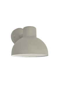SAND GREY WALL LUMINAIRE BERO 1XE27 MAX.10W LED IP44 WITH OPAL PC DIFFUSER