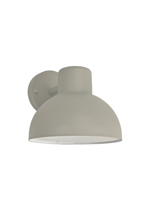 SAND GREY WALL LUMINAIRE BERO 1XE27 MAX.10W LED IP44 WITH OPAL PC DIFFUSER