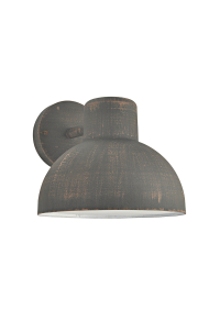 RUST WALL LUMINAIRE BERO 1XE27 MAX.10W LED IP44 WITH OPAL PC DIFFUSER