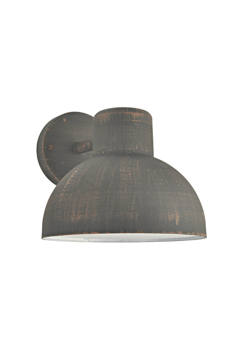 RUST WALL LUMINAIRE BERO 1XE27 MAX.10W LED IP44 WITH OPAL PC DIFFUSER