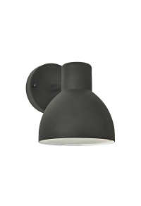 SAND BLACK WALL LUMINAIRE BERO MINI 1XE27 MAX.10W LED IP44 WITH OPAL PC DIFFUSER 