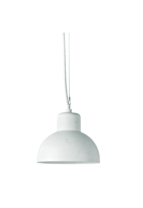 SAND WHITE PENDANT LUMINAIRE BERO 1XE27 MAX.10W LED IP44 WITH OPAL PC DIFFUSER