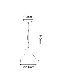 SAND WHITE PENDANT LUMINAIRE BERO 1XE27 MAX.10W LED IP44 WITH OPAL PC DIFFUSER