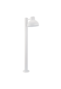 SAND WHITE LUMINAIRE BERO 1XE27 MAX.10W LED IP44 WITH POLE & OPAL PC DIFFUSER