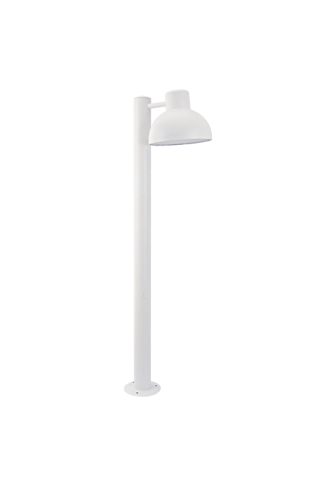 SAND WHITE LUMINAIRE BERO 1XE27 MAX.10W LED IP44 WITH POLE & OPAL PC DIFFUSER
