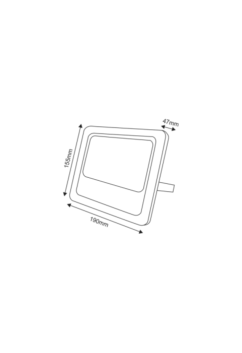 СЛЪНЧЕВА СВЕТЛИНА ПОТОК LED ЛАМПА SMD 25W 6000K IP66 120° Ra70