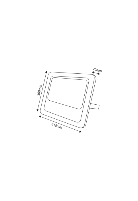 СЛЪНЧЕВА СВЕТЛИНА ПОТОК LED ЛАМПА SMD 100W 6000K IP66 120° Ra70
