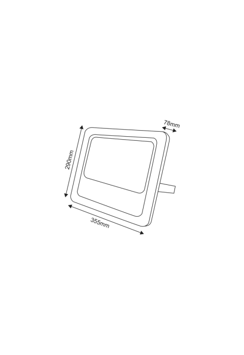 СОЛАРЕН ПРОЖЕКТОРLED ЛАМПА SMD 200W 6000K IP66 120° Ra70