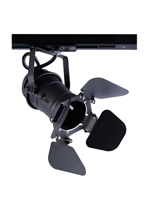 ^TRACK LIGHT No244 BLACK 2WIRE GU10