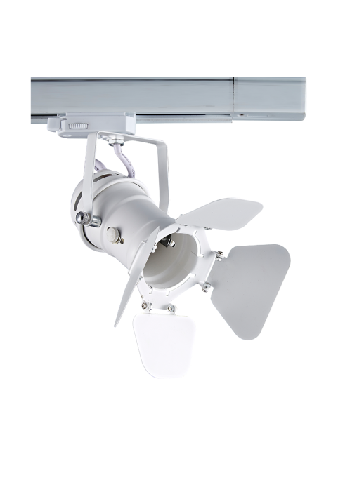 ^TRACK LIGHT No244 WHITE 4WIRE GU10