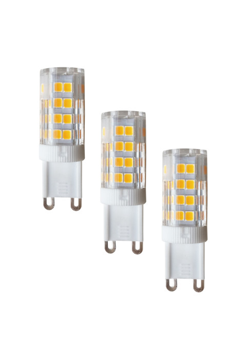 G9 КЕРАМИК ЛЕД 5W 6.000K 230V AC 440Lm 2835SMD Ra80 ТРОЕН ПАКЕТ