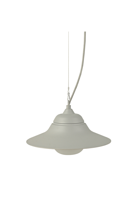 SAND GREY PENDANT LUMINAIRE JULIE 1XE27 IP44 WITH OPAL GLASS