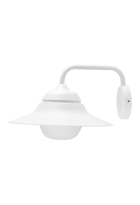 SAND WHITE WALL LUMINAIRE JULIE 1XE27 IP44 WITH OPAL GLASS