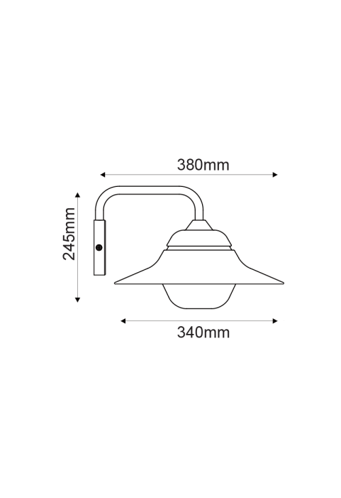 SAND WHITE WALL LUMINAIRE JULIE 1XE27 IP44 WITH OPAL GLASS