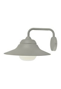 SAND GREY WALL LUMINAIRE JULIE 1XE27 IP44 WITH OPAL GLASS