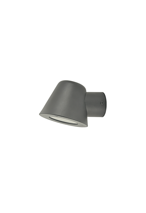 SAND BLACK WALL LUMINAIRE VIDA 1XGU10 MAX.35W IP44 WITH CLEAR GLASS