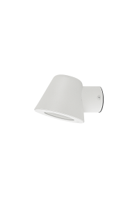 SAND WHITE WALL LUMINAIRE VIDA 1XGU10 MAX.35W IP44 WITH CLEAR GLASS