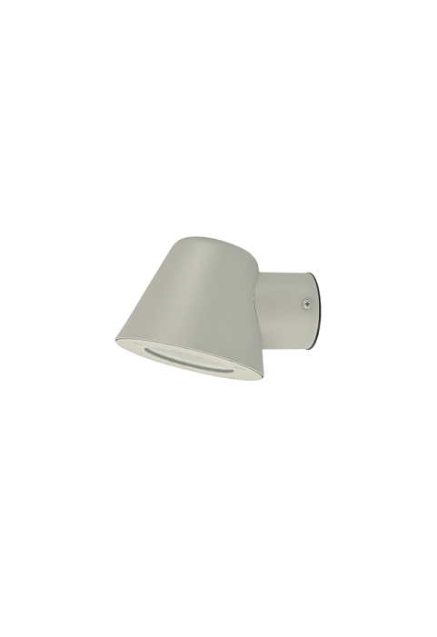 SAND GREY WALL LUMINAIRE VIDA 1XGU10 MAX.35W IP44 WITH CLEAR GLASS