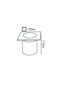 SPOT-FLOOR 7372 GU10 35W