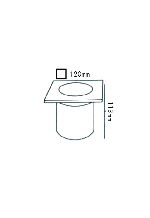 SPOT-FLOOR 7372 GU10 35W