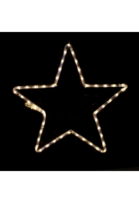 "ЗВЕЗДА", 48 LED МОТИВ 2m 2-ТЕЛЕНО ВЪЖЕ СВЕТЛИНА, ТОПЛО БЯЛО, IP44, 55cm, 1.5m LEAD КАБЕЛ