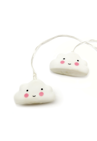 ПЛАСТМАСОВ  ОБЛАК 10 ЛЕД СТРУННИ СВЕТЛИНИ  С БАТЕРИИ (3ХАА )СТУДЕНО БЯЛО IP20 135+30cm  ПРОЗРАЧЕН