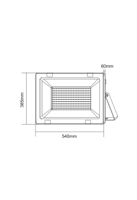 BLACK LED ПРОЖЕКТОР IP66 400W 6000K 34450Lm 230V RA80