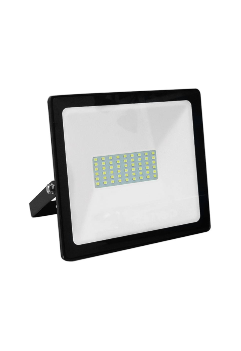 BLACK LED SMD FLOOD LUMINAIRE IP66 50W GREEN 230V