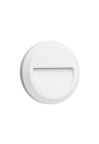 LED WALL ROUND LUMINAIRE WHITE 230V AC IP65 2W 3000K 100LM RA80