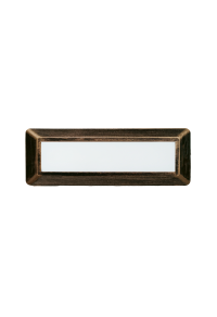 LED WALL RECTANGLE LUMINAIRE RUST 230V AC IP65 4W 3000K 290LM RA80