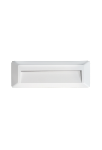 LED WALL RECTANGLE LUMINAIRE WHITE 230V AC IP65 2W 3000K 100LM RA80