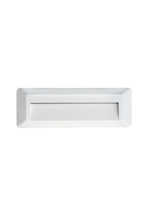 LED WALL RECTANGLE LUMINAIRE WHITE 230V AC IP65 2W 3000K 100LM RA80