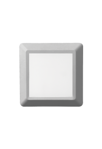LED WALL SQUARE LUMINAIRE GREY 230V AC IP65 4W 3000K 270LM RA80