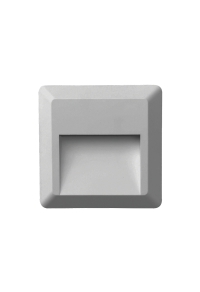 LED WALL SQUARE LUMINAIRE GREY 230V AC IP65 2W 3000K 100LM RA80