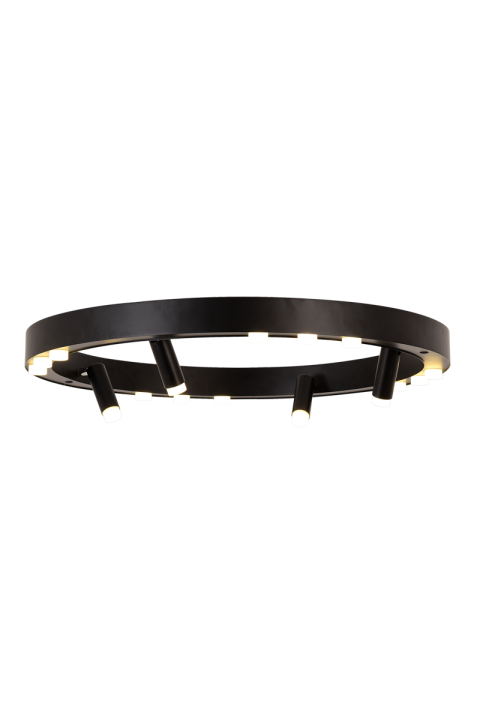 ПЛАФОН ЛЕД 48W СОВ ЧЕРНО МЕТАЛНО 3000К 4320LM D65ΧΗ6,5CM MAGNETO