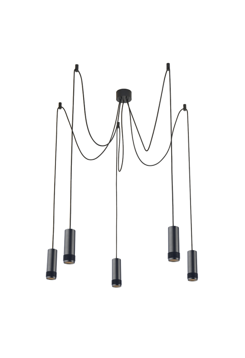 ПОЛИЛЕЙ 5XGU10 ЧЕРНО МЕТАЛНО D35XH200CM MEGATRON2