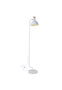 ЛАМПИОН 1ХЕ27 БЯЛО МЕТАЛНО + ДЪРВО 30Χ28ΧΗ157CM BLASE