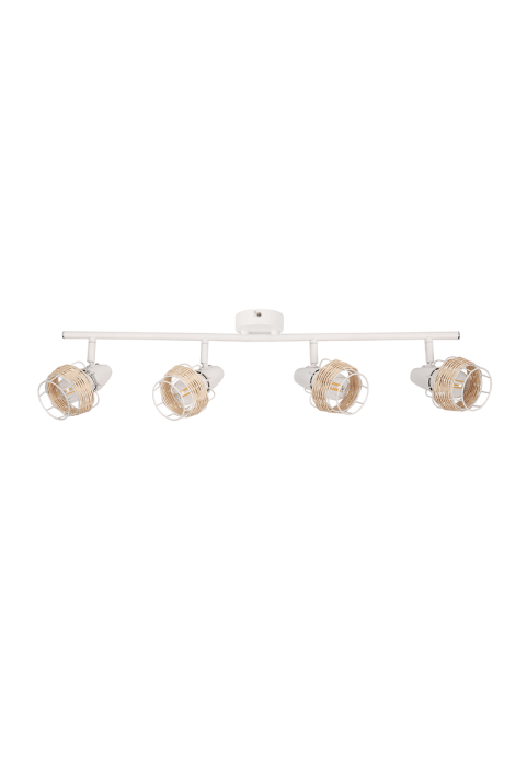 СПОТ ZORBAS ACA LIGHTING БЯЛ РАТАН