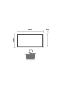 LED PANEL 30W 295X595X32mm 3000K 2790Lm 230V AC Ra80 