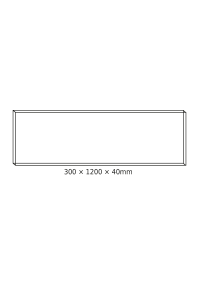 CEILING ALUM FRAME 30x120x4cm FOR PILO LED PANELS (NO SCREWS)