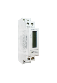 DIN-RAIL ENERGY kWh METER DIGITAL 1P 5(50)A 230VAC 5+1DIG. LCD 1Μ
 