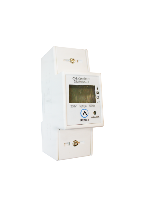 DIN-RAIL ENERGY kWh METER DIGITAL & RESET 1P 5(80)A 230VAC 5+1DIG. LCD 2Μ
 